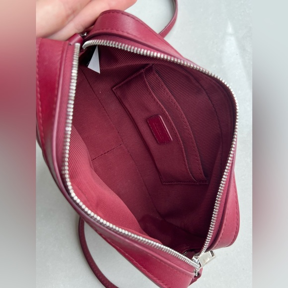 FURLA Fortuna Leather Quilted Crimson Crossbody Bag - Picture 5 of 10